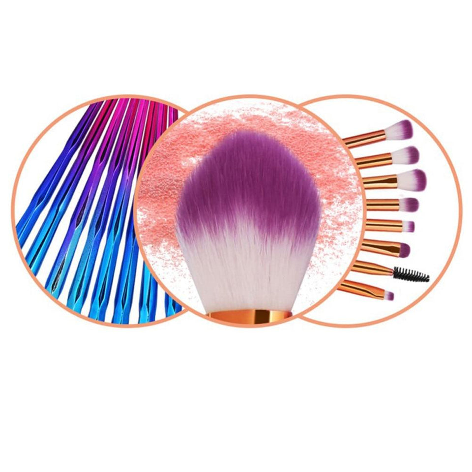 Mermaid Makeup Brush Set - look4usshop