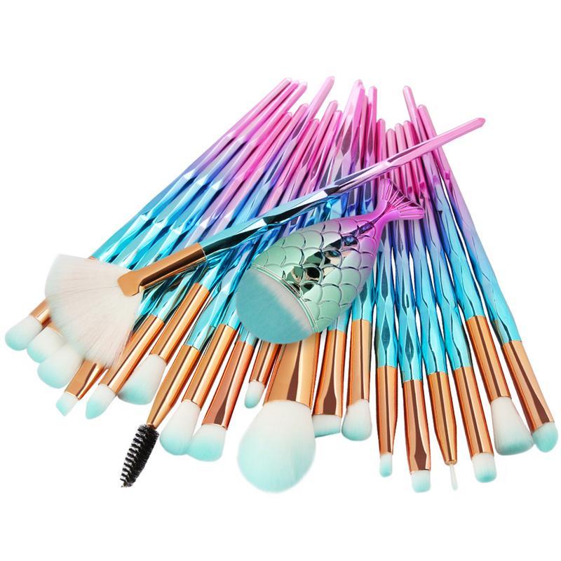 Mermaid Makeup Brush Set - look4usshop