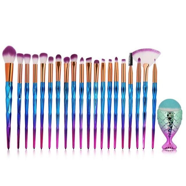 Mermaid Makeup Brush Set - look4usshop