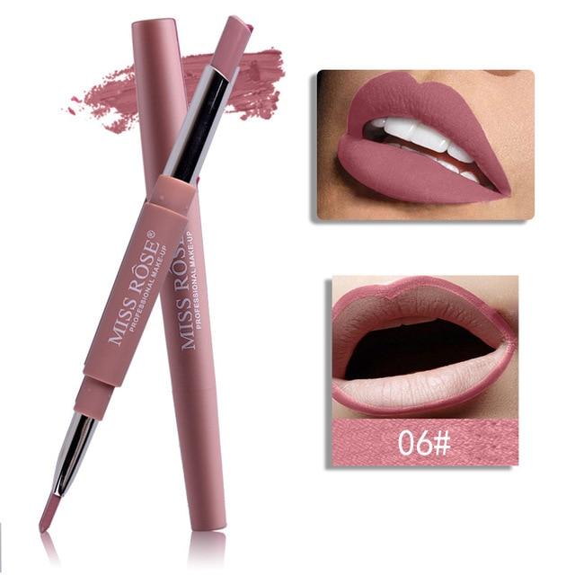 MISS ROSE 2-in-1 Lipstick Pen - look4usshop